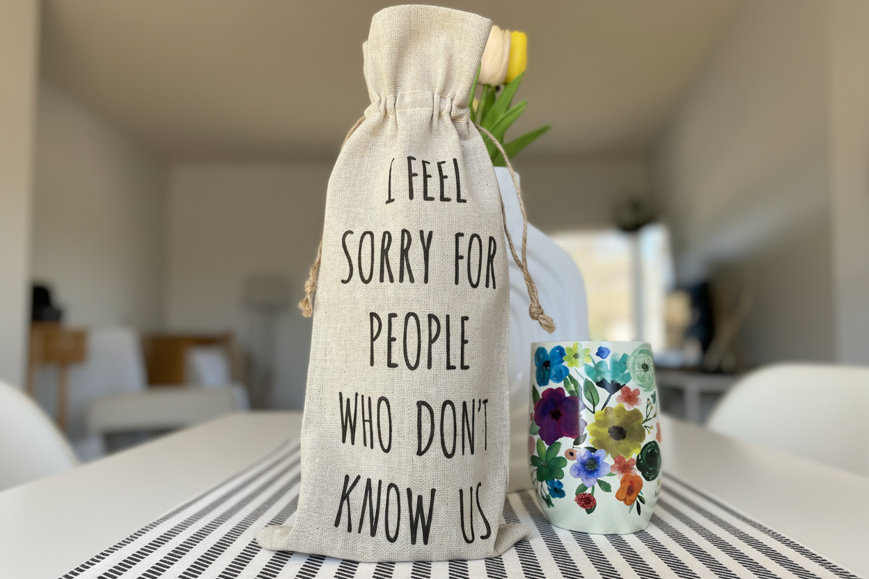I Feel Sorry For People Who Don't Know Us Wine Bag